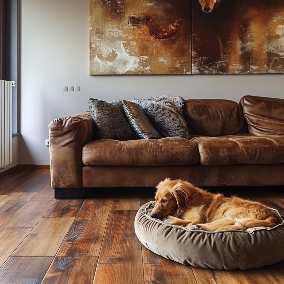 Piso laminado arranhado