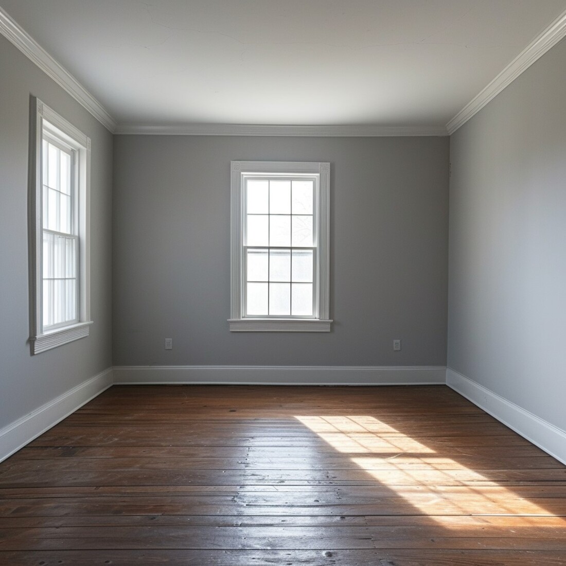 Regras para a combinação de piso laminado com rodapés brancos
