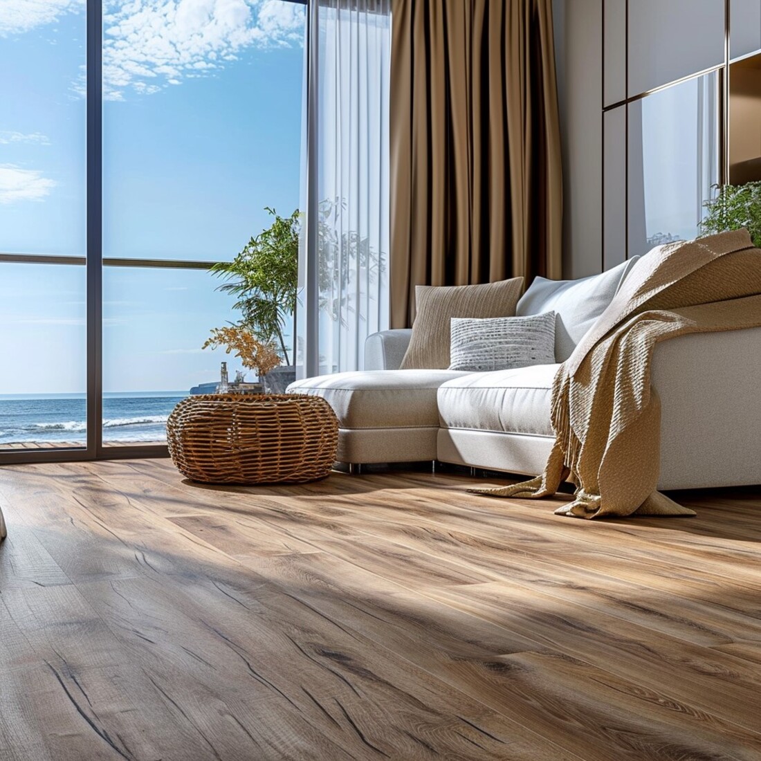 Laminado ou vinílico no piso de um cômodo