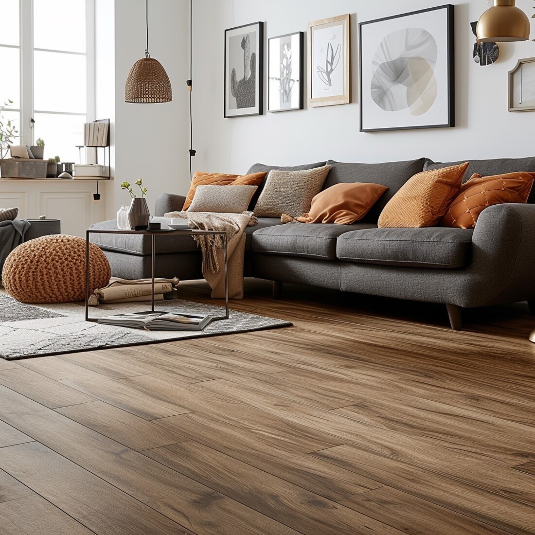 Piso laminado no quarto